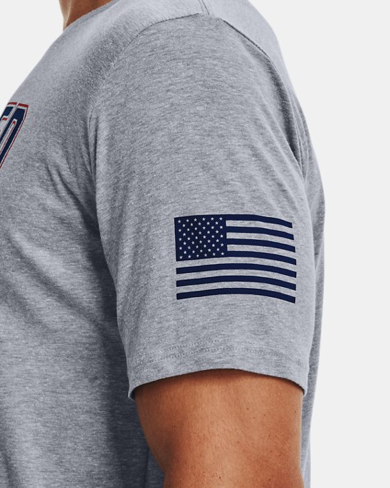 Men's UA Freedom United States T-Shirt, Gray, pdpMainDesktop image number 3